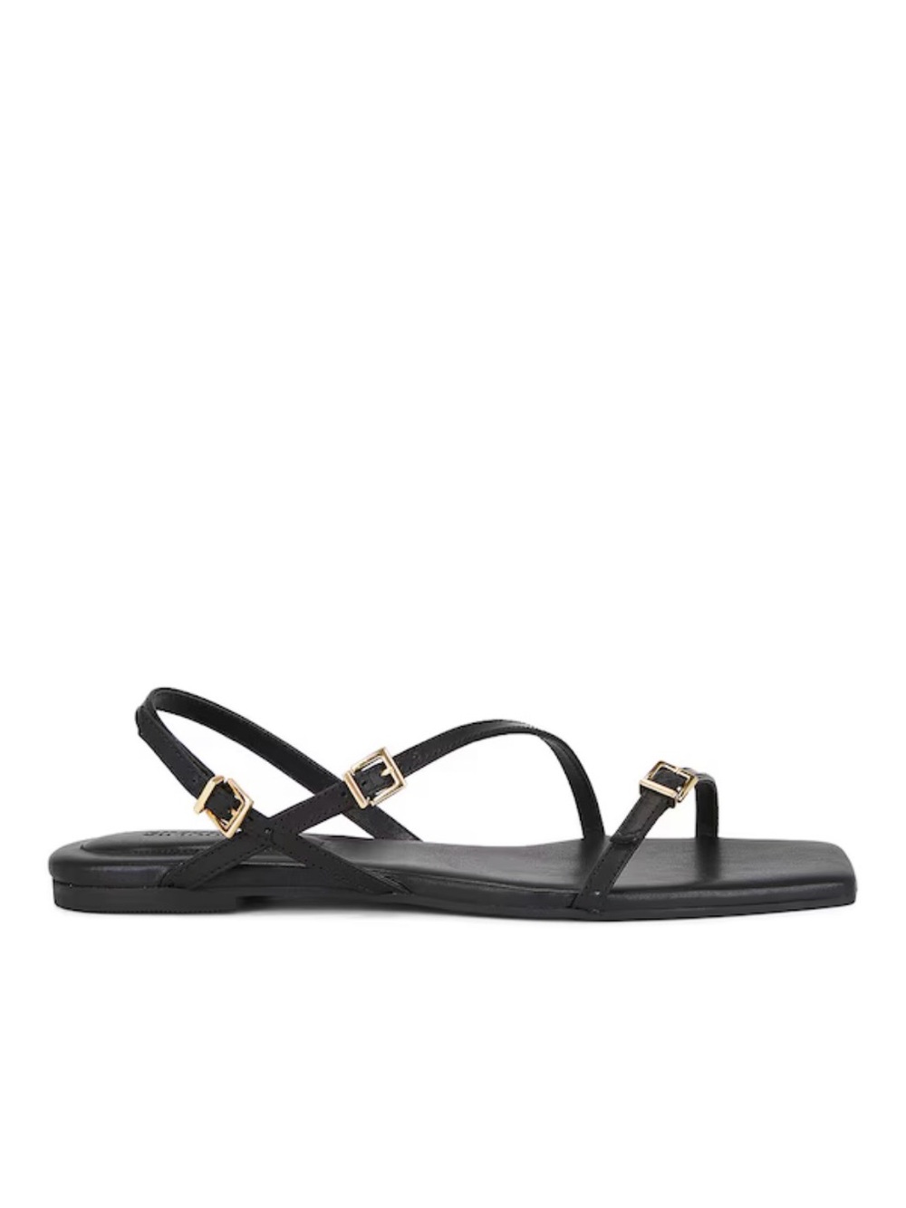 Simkhai 37 Carey Black Leather Slingback Sandals Strappy - Picture 2 of 8